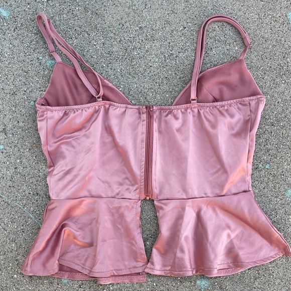 Windsor blush Corset bustier crop top Sz XS preloved date night lounge festival - Picture 2 of 4